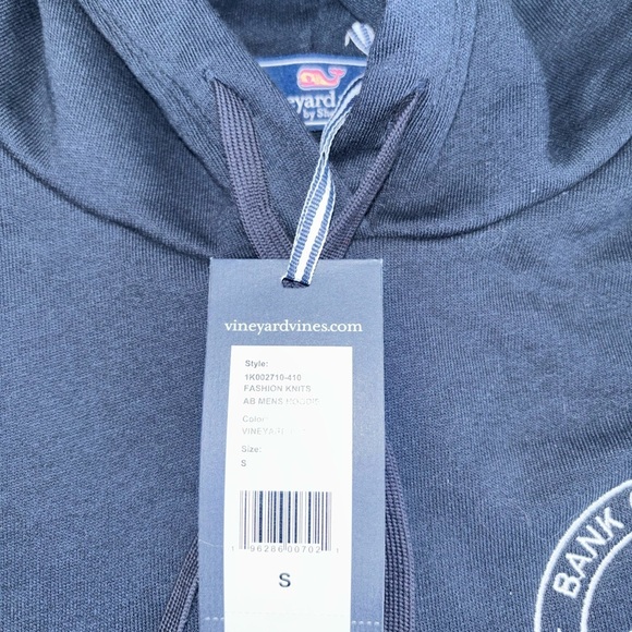 Vineyard Vines Long Sleeve Hoodie Men's S Blue Sown Graphic - Picture 3 of 5